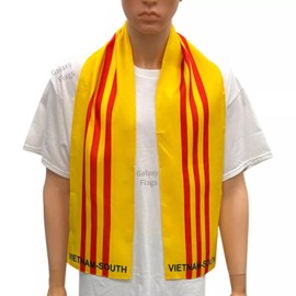 Unbranded South Vietnam Scarf / South Vietnam Flag Scarf / South Vietnam Scarves