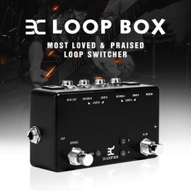 EX Guitar Effects Loop Switcher Passive Channel Switcher Box ABY Box Line Selector AB Switch Mini Guitar Effect Pedal True Bypass