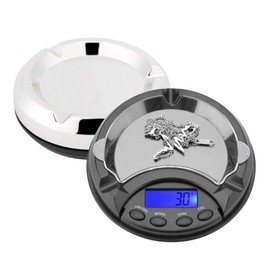 200g/0.01g Portable Ashtray Electronic Jewelry Scale, Digital Jewelry Precision Scale with Smooth Platform, Digital Display Diamond Jewelry Scale 60S Auto Off