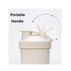Travel Portable Wheat Straw Personal Fitness Protein Shaker Bottle