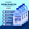CPDI Champion 4-Pack Acidblue Muriatic Acid for Swimming Pools &