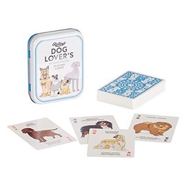 Ridley's Games: baraja de Cartas para Amantes de los Perros, 54 Cartas únicas ilustradas a Mano, Incluye una Lata de Almacenamiento Duradera para un Viaje fácil, es una Idea de Regalo única