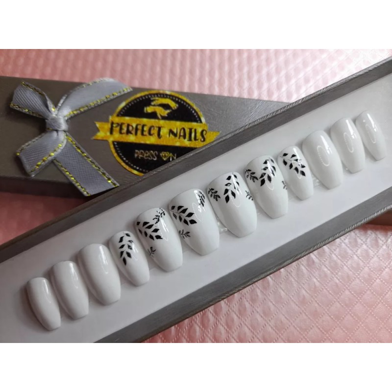 Perfect Nails Press On Hermosas Uñas Postizas Press On Medianas