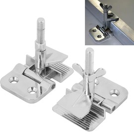 Screen Printing Clamps, 2pcs Metal Butterfly Hinge Clamps Firmly Fastening Silk Screen Printing Stencil Locking Chuck, for Fixing Screen Frame While Printing(1 Pair Silver)