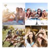 Holaya Palo Selfie Trípode Bluetooth Stick Control Remoto Negro