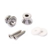 Alnicov Guitar Strap Buttons Pins Metal End, Strap Locks For