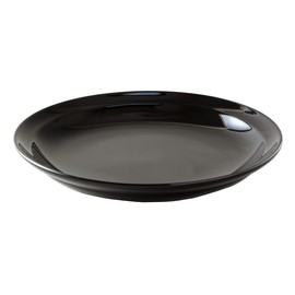 Shikkodo "Yamanaka Lacquerware" 5.0 Famous Dish, Mokumaki-shaped, Black Painted (1 Piece) ST-02