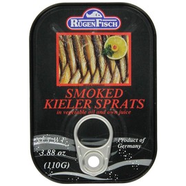 RügenFisch Smoked Kieler Sprats, 3.88 Ounce From Germany Pack of 3