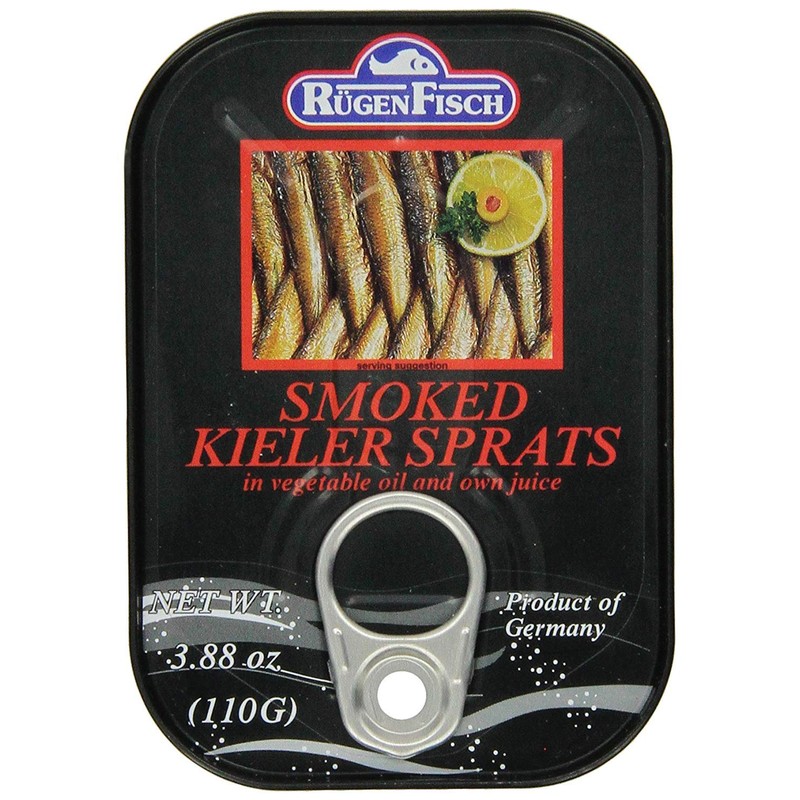 RügenFisch Smoked Kieler Sprats, 3.88 Ounce From Germany Pack of