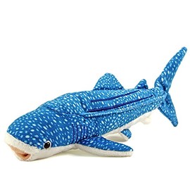 Carolata Whale Shark Plush Animal, Small, 5.5 x 3.0 x 11.4 inches (14 x 7.5 x 29 cm)