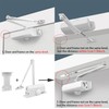White Automatic Door Closer for Home with Hold Open, Hydraulic