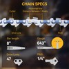 Chainsaw 8 Inch Chain Replacement - 2 Pack 8'' Mini