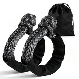 2PCS Soft Shackles 1/2 Inch x 22 Inch - 56,000LBS Break Strength