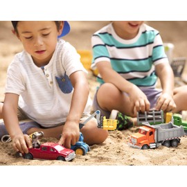 Driven by Battat – 7-Inch Dump Truck Toy with Lights & Sounds, Movable Parts, Construction Vehicle for Boys & Girls, Durable Design, Realistic Details, 3+ Years Toy for Kids