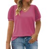 Plus Size Workout Tops 2025 Summer Sexy v Neck Puffy