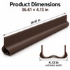 PVC Door Draft Stopper Seal – 36.61-Inch Wind, Dust &