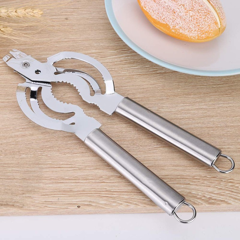 Multifunctional Stainless Steel Jar Opener, Manual Can Opener Adjustable Bottle