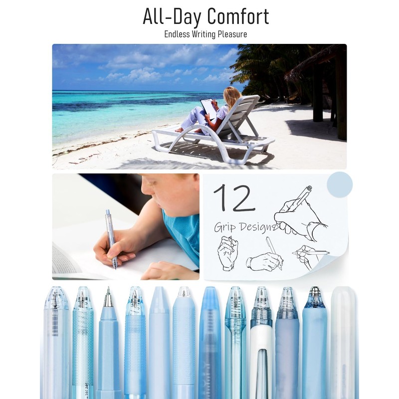 Four Candies 12Pack Pastel Gel Ink Pen Set, 11 Pack