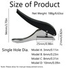 SEIWEI Paper Puncher Single Hole Punch Metal Hand Craft Sheet