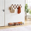 Tajsoon Expandable Shoe Rack for Closet 1 Tier, 28“-41“Adjustable &