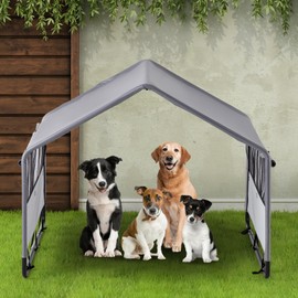 Pawalaya Large Dog Tent,Oxford Cloth Dog Tent with PU Coating - UV & Rain Protection, Large Outdoor Pet Shelter for Dogs
