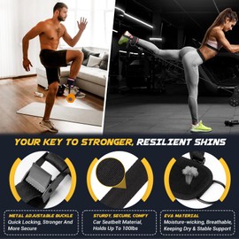 nooncrazy Ankle Straps for Dumbbell and Cable Machine, Dumbbell Foot Attachment with Longer Stronger Nylon Strap, Tibialis Trainer, Leg Extensions, Hamstring Curls for Women and Men(Pink Single)