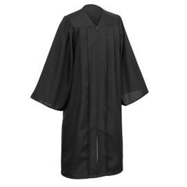 D DODOU Unisex Matte Graduation Gown for High School and Bachelor Choir Robes for Church (45, Black)