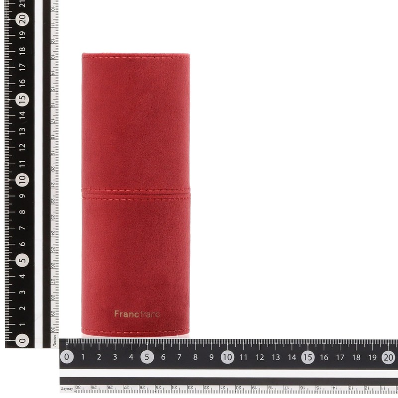 Francfranc Bi-Color Makeup Brushes Set Brown 5pcs with Case Cosmetic