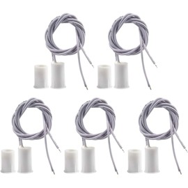 Magnetic Door Switch RC-33 NC Recessed Wired Security Window Door Contact Sensor Alarm White 5 Sets