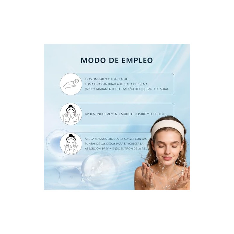 WEUD Crema Coreana Original, Crema Hidratante con Niacinamide, Centella Asitica,