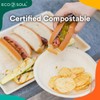 ECO SOUL 100% Compostable 15cm(6") Round Palm Leaf Plates (Pack