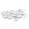 CRAFTMEMORE 50 Pack Aluminium Grommets Eyelets with Washers for Shoes,