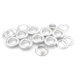 CRAFTMEMORE 50 Pack Aluminium Grommets Eyelets with Washers for Shoes, Bead Cores, Clothes, Leather, Canvas (5/8" (16mm))