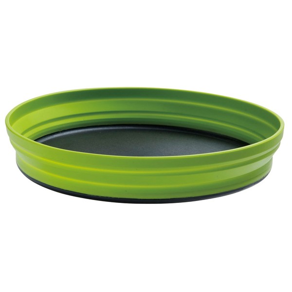 Sea to Summit X-Plate Collabsible Silicone Camping Dinnerware, 7.9-Inch, Lime Green