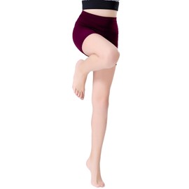 Swdarz Burgundy Gymnastics Dance Shorts for Girls Size10 Kids Athletic Spandex Biker for Ballet Tumbling Tennis Volleyball Cheers 10-11Y