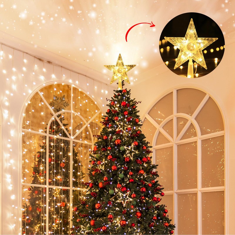 ZWOOS 400 LED Christmas Tree Lighting, RGB Christmas Tree Lighting