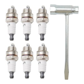 Ollanoos BPMR7A Spark Plug Kit, Replacement for Husqvarna 36 41 61 66 136 137 141 142 181, Replacement for STIHL MS170 MS170C MS171 MS180, Replaces RCJ6Y RCJ7Y WSR5F L7T