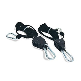 AgroMax Heavy-Duty Adjustable 1/8-Inch Ratchet Grow Light Hangers (One Pair)