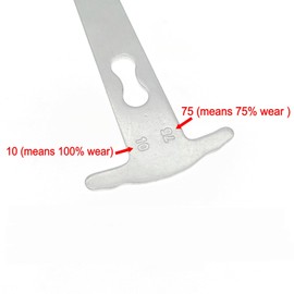 JZK Bicycle chain checker for checking chain wear, bike chain wear indicator tool, cycle chain wear gauge measuring tool for road bike, MTB, mountain bike