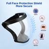 Full Face Shield, Clear Full Face Protective Shield, Reusable Anti-Fog