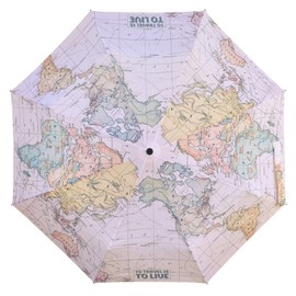 Legami - Folding Umbrella Diameter 100cm Polyester Black Steel Frame Plastic Handles Lightweight Windproof Structure Bag Included Travel Small Casual