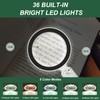 Magnifier with 36 LED Light and Case, 10X 30X Handheld