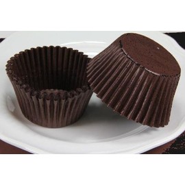 jumbo Brown Cupcake Baking Cups, muffin liners - 2 1/4'' x 1 7/8'' = 6 '' appx. 500 pc.