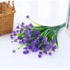 ARTIMATIC Plantas Artificiales Moradas 10 Piezas Extendibles 30-38 Cm