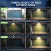CLAONER Solar Lights Outdoor [𝟒 𝐏𝐚𝐜𝐤/126 LED], Wireless Motion Sensor