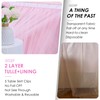 Party Village 204inch Extra-Long Pink Table Skirt with Table Clips