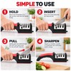 4-Stage Knife Sharpener for Kitchen Use – Handheld Multi-Slot Sharpening