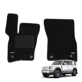 WENNEBIRD Superior Carpet Front Row Floor Mats for 2020-2025 Land Rover Defender, 0.6 Inch Thickness Rugs, Premium All Weather Anti-Slip Waterproof Floor Liners - 2pc