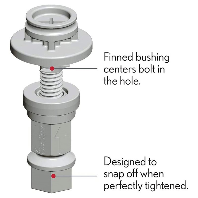 Mayfair Stay·Tite Toilet Seat Fastening Hardware Upgrade Kit