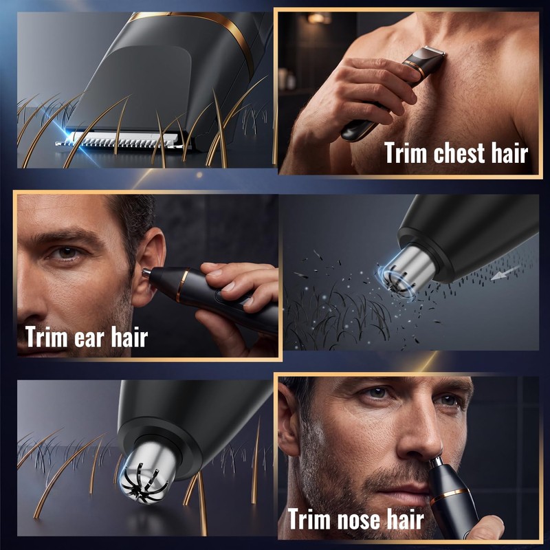 Electric Nose & Body Hair Trimmer for Men – Pubic